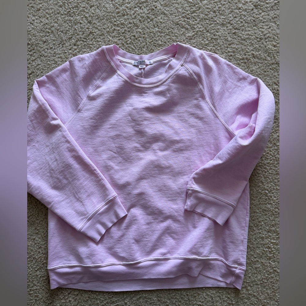 Like new stateside crewneck sweatshirt bright pink XL
